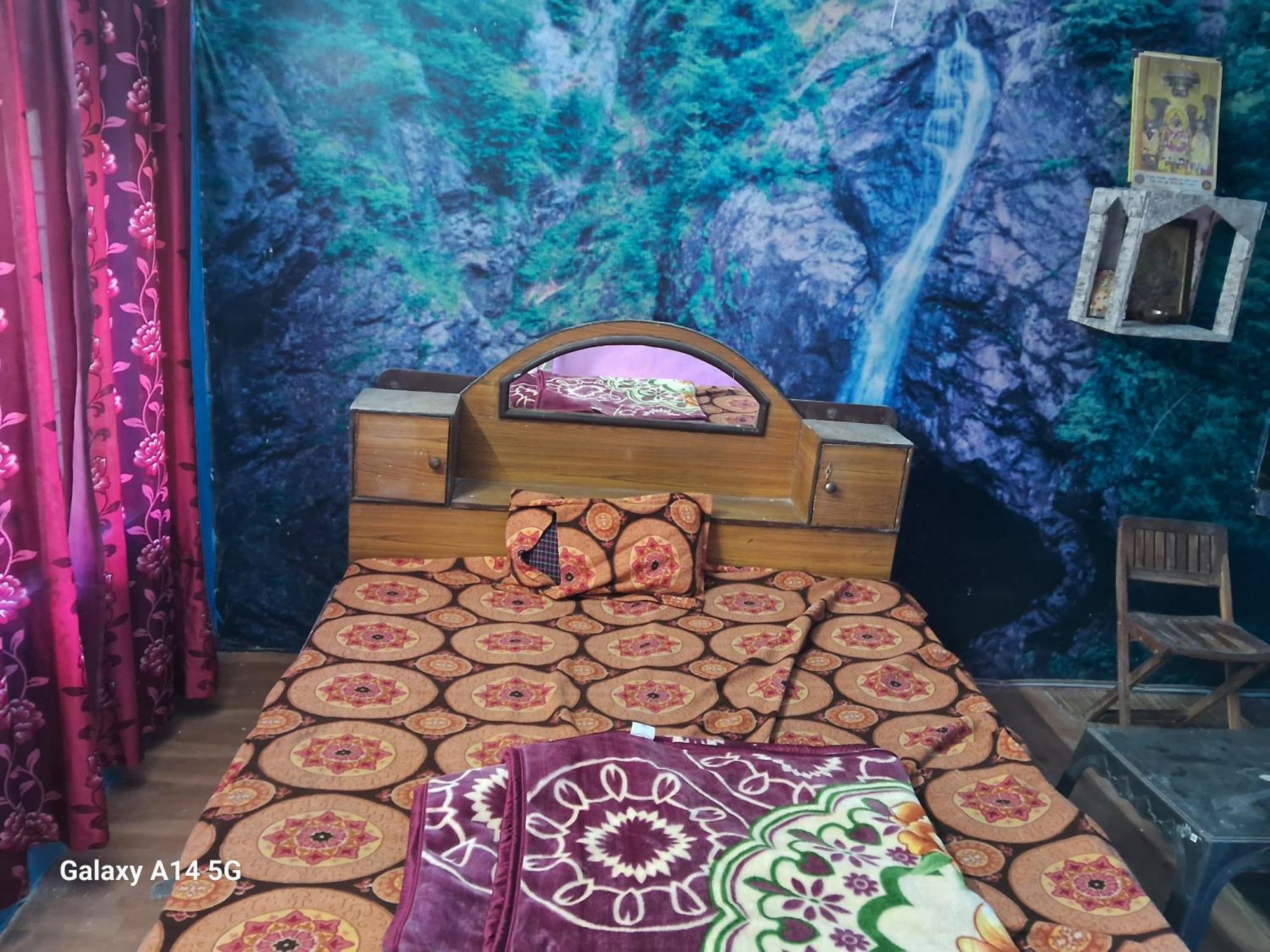 Himalayan Mountain Trekkers And Waterfalls View McLeod Ganj