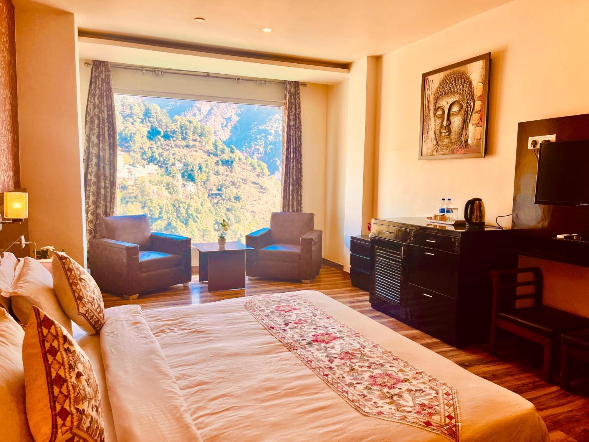 Hotel The Vaikunth Mcleodganj #centrally Heated & Air Cooled #scenic Mountain View #big Parking #on Mall Road #top Rated #most Awarded #premium #bar #terrace #lift #property Of The Year McLeod Ganj